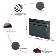 Load image into Gallery viewer, Sassora Genuine Patent Leather RFID Slim Card Holder