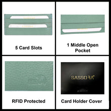 Load image into Gallery viewer, Sassora 100% Premium Leather Unisex Slim RFID Card Case