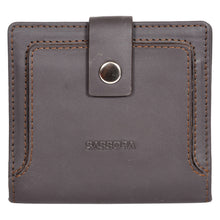 Load image into Gallery viewer, Sassora Premium Leather Unisex Snap Closure Small RFID Bifold Card Holder