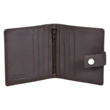Load image into Gallery viewer, Sassora Premium Leather Unisex Snap Closure Small RFID Bifold Card Holder