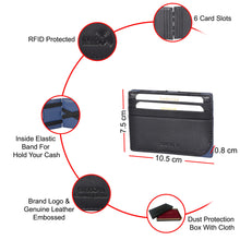 Load image into Gallery viewer, Sassora Premium Leather Unisex Magic Card Wallet