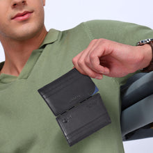 Load image into Gallery viewer, Sassora Premium Leather Unisex Magic Card Wallet