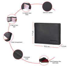 Load image into Gallery viewer, Sassora Premium Leather Bi-Fold RFID Business Card Holder