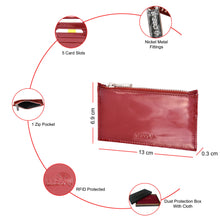 Load image into Gallery viewer, Sassora Slim RFID Card Holder Wallet | Genuine Leather | Unisex