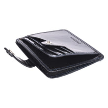Load image into Gallery viewer, Sassora Patent Leather RFID Card Wallet – Slim, Secure & Stylish