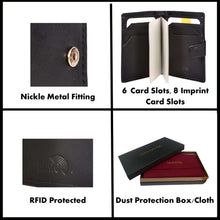 Load image into Gallery viewer, Sassora Premium Leather Unisex RFID Card Wallet