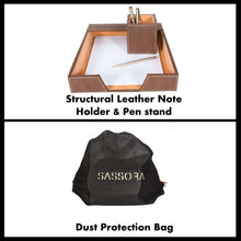 Load image into Gallery viewer, Sassora Premium Leather Deskset For Home And Office