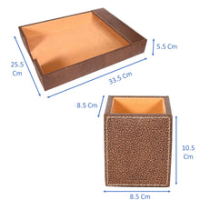 Load image into Gallery viewer, Sassora Premium Leather Deskset For Home And Office