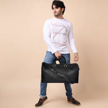 Load image into Gallery viewer, Sassora Premium Leather Unisex Large Duffle Bag For Travel