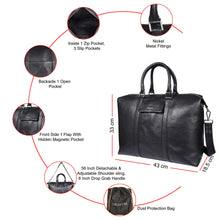 Load image into Gallery viewer, Sassora Premium Leather Small Unisex Duffle Bag