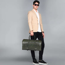 Load image into Gallery viewer, Sassora Premium Leather Unisex Large Duffle Bag For Travel