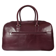 Load image into Gallery viewer, Sassora Premium Leather Women Weekender Duffle Bag