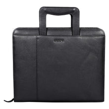 Load image into Gallery viewer, Sassora Premium Leather Executive File Folder – 13.5" Laptop & Document Organizer