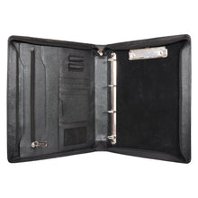 Load image into Gallery viewer, Sassora Premium Leather Meeting File Folder Travel Organizer