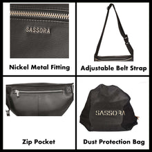 Load image into Gallery viewer, Sassora Premium Leather Unisex Bumbag Waist Bag Fanny Pack