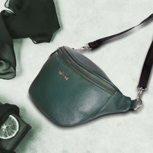 Load image into Gallery viewer, Sassora Premium Leather Unisex Medium Waist Pouch Fanny Pack