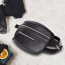 Load image into Gallery viewer, Sassora Premium Leather Small Unisex Fanny Pack Waist Bag