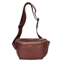 Load image into Gallery viewer, SASSORA Premium Leather Waist Pouch with Adjustable Strap & Secret Pocket