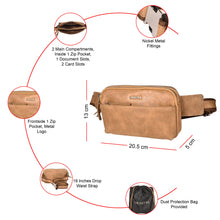 Load image into Gallery viewer, Sassora Premium Genuine Leather Waist Bag for Men & Women