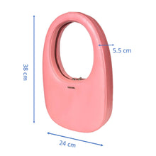 Load image into Gallery viewer, Sassora Premium Leather Women Pink Medium Structural Handbag