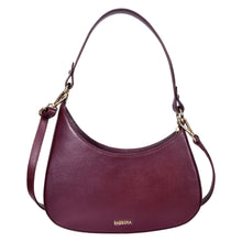 Load image into Gallery viewer, Sassora Premium Leather Hobo Bag – Gold Fittings, Adjustable Sling