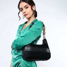 Load image into Gallery viewer, Sassora Genuine Patent Leather Women's Hobo Moon Bag