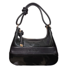 Load image into Gallery viewer, Sassora Premium Patent Leather Women's Hobo Moon Bag