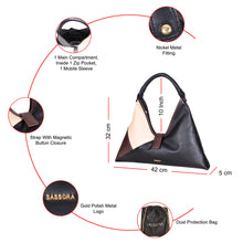 Load image into Gallery viewer, Sassora Premium Leather Stylish Hobo Bag