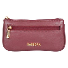 Load image into Gallery viewer, Sassora Premium Leather Small Unisex Key Case Pouch