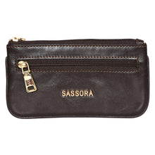 Load image into Gallery viewer, Sassora Premium Leather Small Unisex Key Pouch
