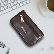Load image into Gallery viewer, Sassora Premium Leather Small Unisex Key Pouch