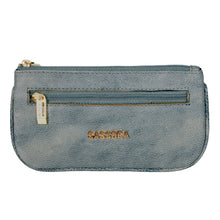 Load image into Gallery viewer, Sassora Premium Leather Small Slim Washed Green Unisex Key Case