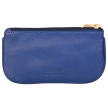 Load image into Gallery viewer, Sassora Genuine Leather Small Blue Key Case For Men and Women