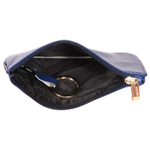 Load image into Gallery viewer, Sassora Genuine Leather Small Blue Key Case For Men and Women