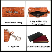 Load image into Gallery viewer, Sassora Premium Leather Unisex Key Pouch For Car & Other Keys