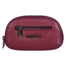 Load image into Gallery viewer, Sassora Genuine Leather Unisex Small Car Key Case Pouch
