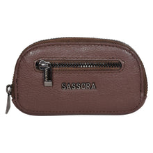 Load image into Gallery viewer, Sassora Genuine Leather Unisex Small Car Key Case Pouch