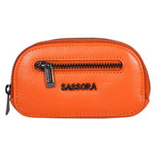 Load image into Gallery viewer, Sassora Genuine Leather Unisex Small Car Key Case Pouch