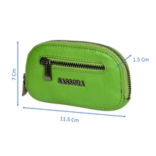 Load image into Gallery viewer, Sassora Genuine Leather Unisex Small Car Key Case Pouch