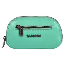 Load image into Gallery viewer, Sassora Genuine Leather Unisex Small Car Key Case Pouch