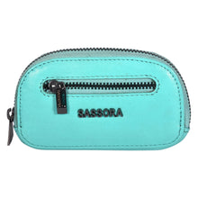 Load image into Gallery viewer, Sassora Premium Leather Unisex Small Car Key Case Pouch
