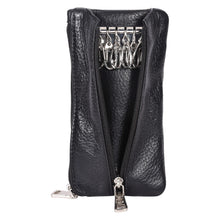 Load image into Gallery viewer, Sassora Premium Leather Unisex Zip Closure Key Pouch