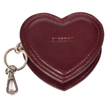 Load image into Gallery viewer, Sassora Premium Genuine Leather Heart-Shaped Key Case Pouch with Dog Hook & Key Ring