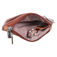 Load image into Gallery viewer, Sassora Premium Leather Pouch – Genuine Leather with Key Holder & Zip Closure