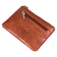 Load image into Gallery viewer, Sassora Premium Leather Pouch – Genuine Leather with Key Holder & Zip Closure