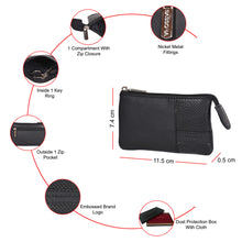 Load image into Gallery viewer, Sassora Premium Leather Unisex Key Pouch (Small Size)