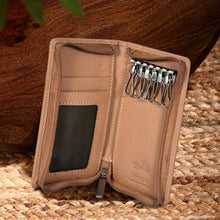Load image into Gallery viewer, Sassora Premium Leather Key Case – RFID Protected, Secure & Stylish