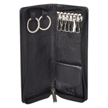 Load image into Gallery viewer, Sassora Premium Leather Unisex Long Multi Key Chain Pouch