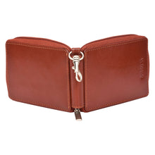 Load image into Gallery viewer, Sassora Premium Leather Unisex Zip Closure Multi Key Pouch