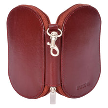 Load image into Gallery viewer, Sassora Premium Leather Unisex Oval Shape Multi Key Pouch